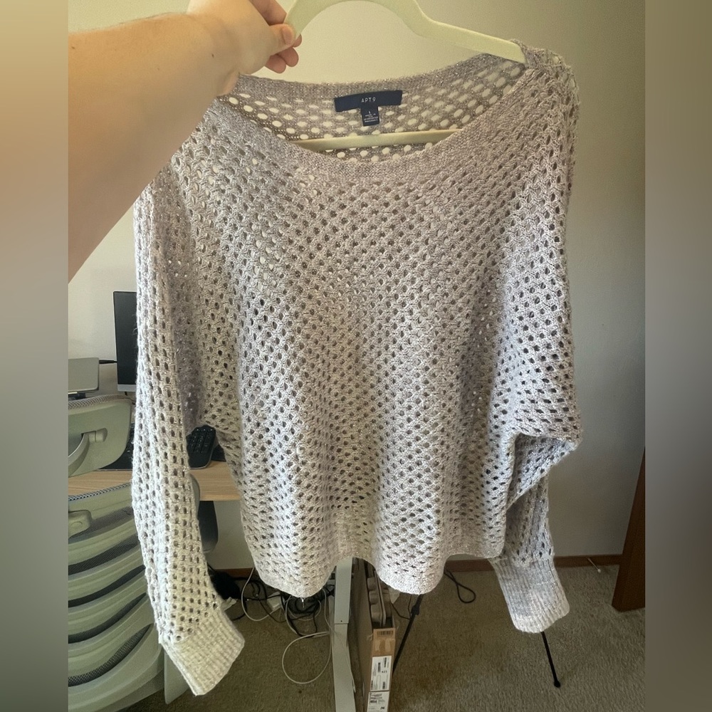 Sparkle Open Knit Sweater